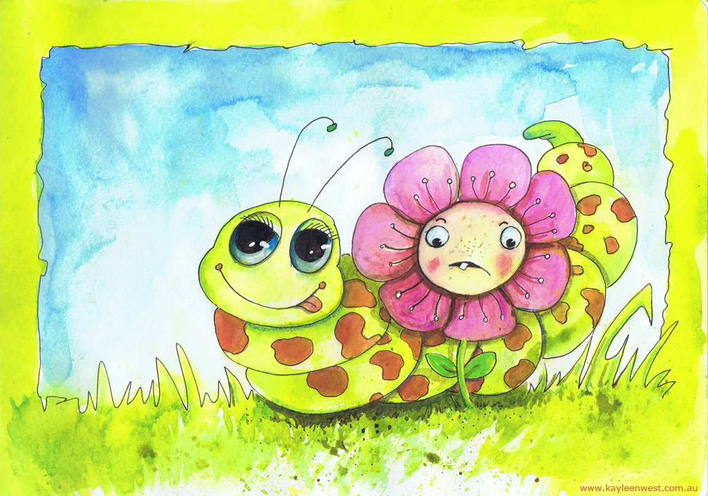 FREE Activity Sheet – Sunny The Caterpillar And Flower