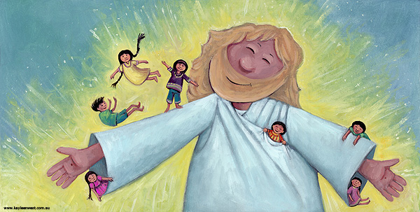 Children's Picture Book Illustration: Adoptive Father