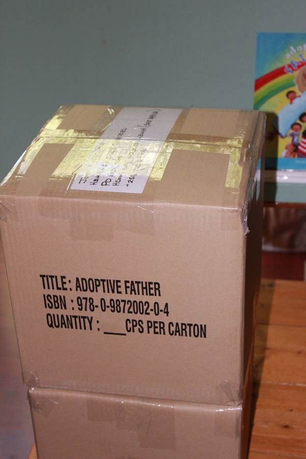 Children's picture books packed for outreach missions in Africa, Kenya