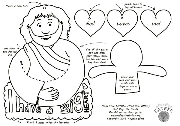 Free colouring printables – Jesus loves me mobile.