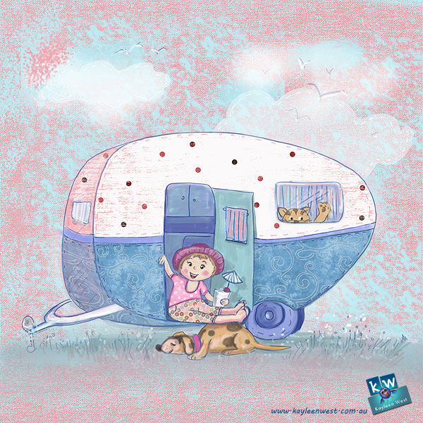 52 week illustration challenge. Gift card Challenge #illo52weeks Caravan