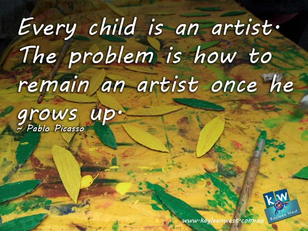 Every child is an artist. The problem is how to remain an artist once he grows up. Illustration style