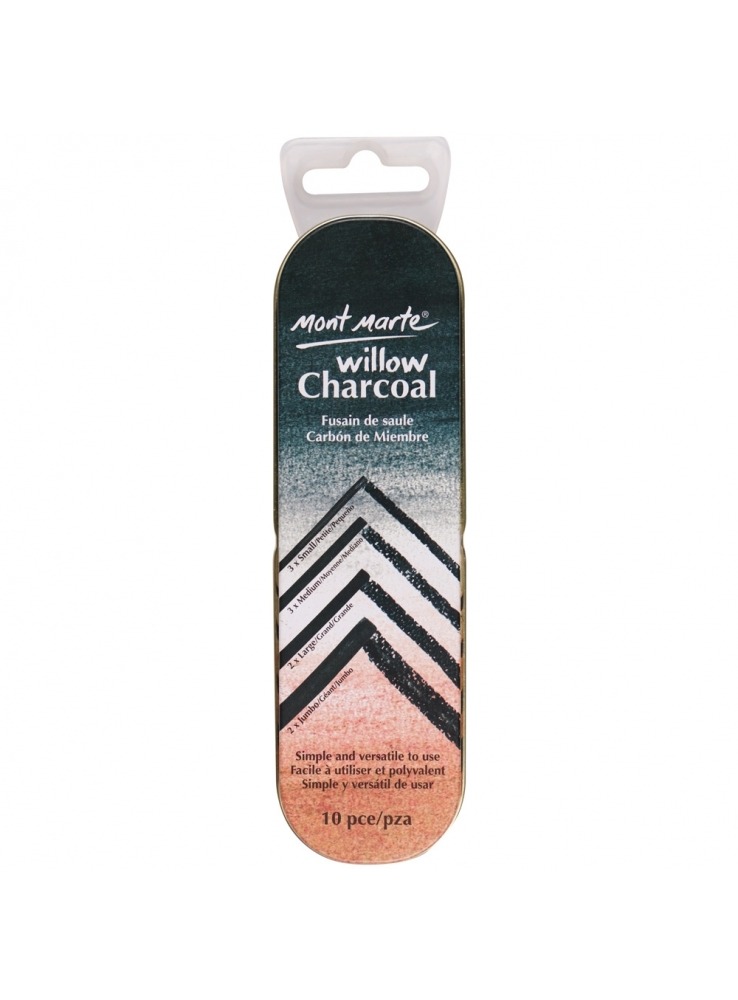 Willow Charcoal In Tin 10pc
