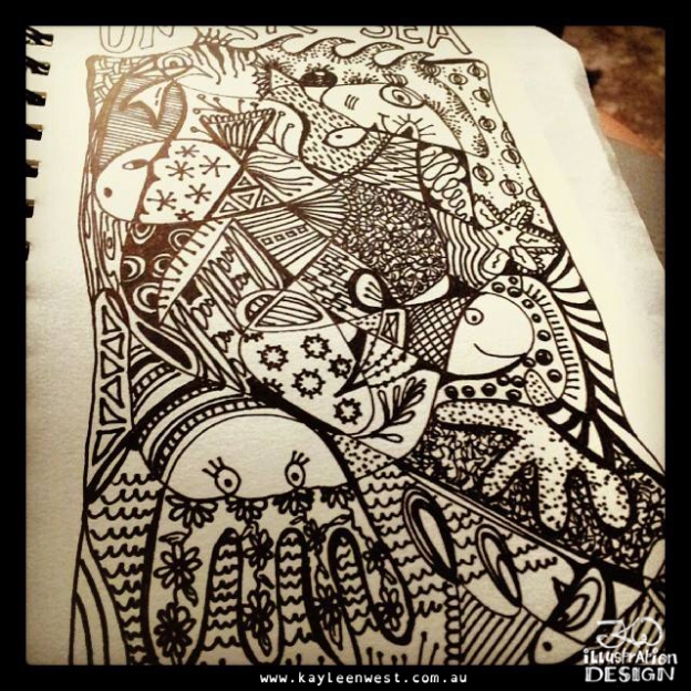 Easy steps to zentangle? Doodling for fun.