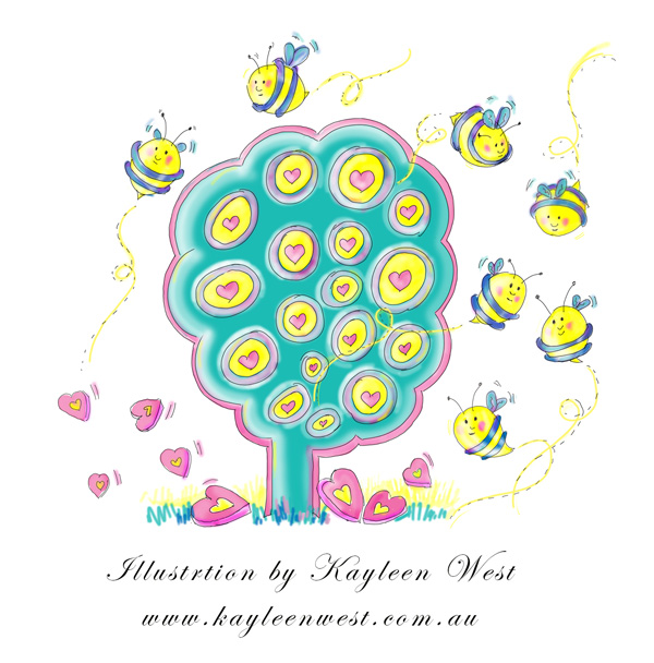Beeswax recall. Protect our bees illustration