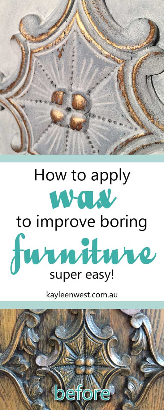 How to add guilding wax to furniture