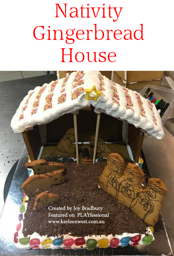 Nativity Gingerbread House