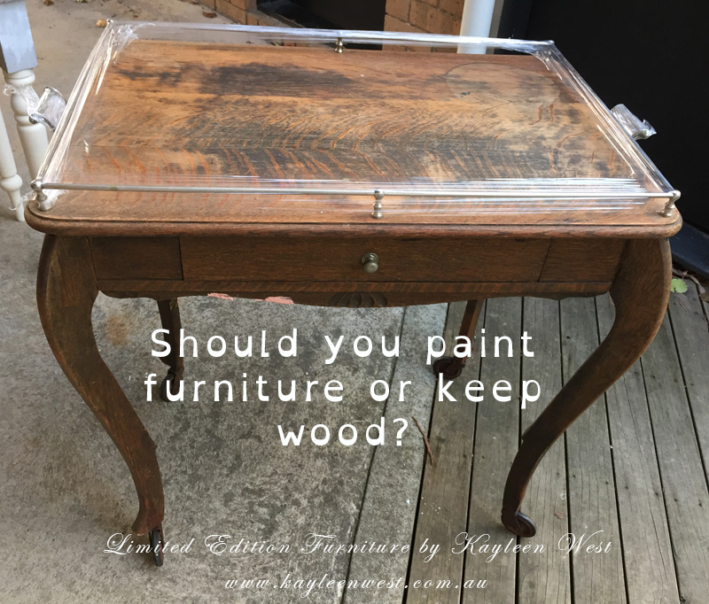 Should you paint furniture or keep wood?